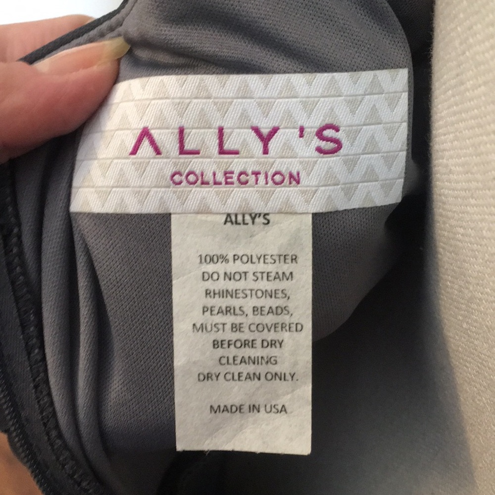 Ally's Collection Gray Formal Dress - Picture 6 of 6